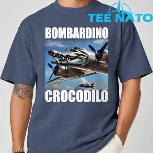 Bombardino Crocodilo Italian Brainrot Shirt - Image 3