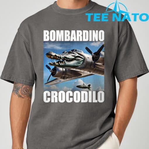 Bombardino Crocodilo Italian Brainrot Shirt - Image 5
