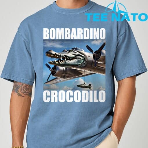 Bombardino Crocodilo Italian Brainrot Shirt - Image 2