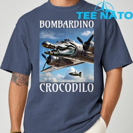Bombardino CrocodiloItalian Brainrot T-Shirt - Image 8