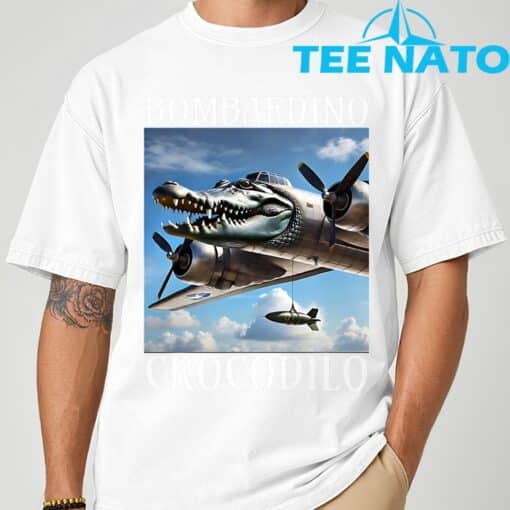 Bombardino CrocodiloItalian Brainrot T-Shirt - Image 3