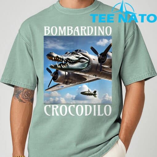 Bombardino CrocodiloItalian Brainrot T-Shirt - Image 10