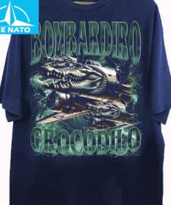Bombardiro Coccodrillo Alligator Plane Military Style Shirt1