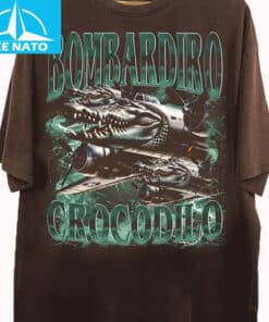 Bombardiro Coccodrillo Alligator Plane Military Style Shirt2