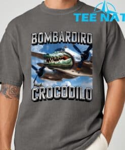 Bombardiro Crocodilo Brainrot T Shirt 2