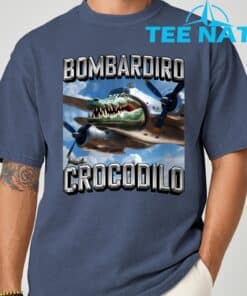 Bombardiro Crocodilo Brainrot T Shirt 9