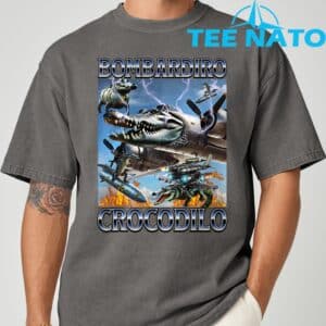 Bombardiro Crocodilo Italian Brainrot Meme T Shirt 4