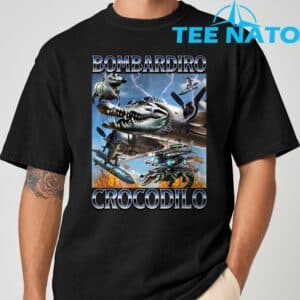 Bombardiro Crocodilo Italian Brainrot Meme T Shirt 8