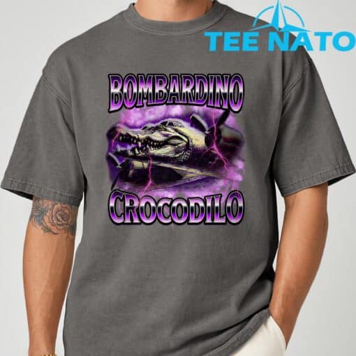Bombardiro Crocodilo Italian-Brainrot Shirt - Image 6