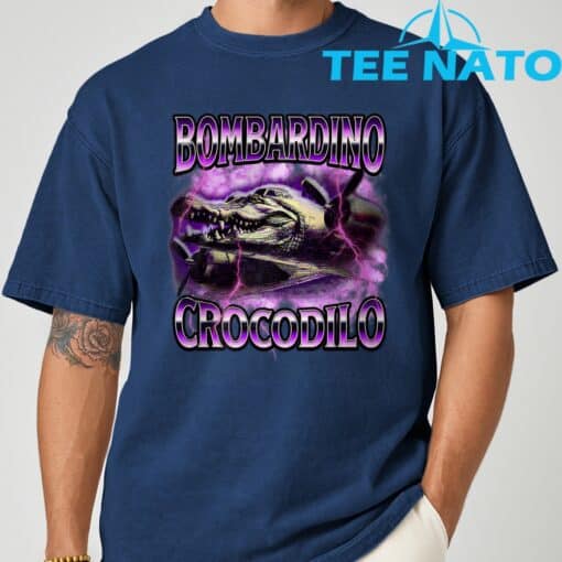 Bombardiro Crocodilo Italian-Brainrot Shirt - Image 8