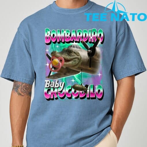 Bombardiro Crocodilo Italian-Brainrot T-Shirt - Image 2