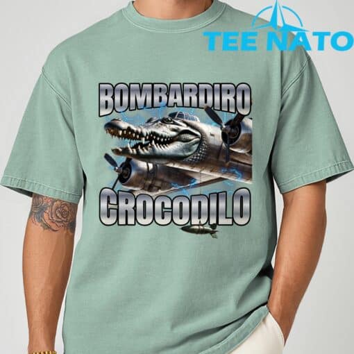 Bombardiro Crocodilo T-Shirt - Image 3