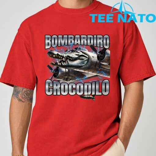 Bombardiro Crocodilo T-Shirt - Image 8