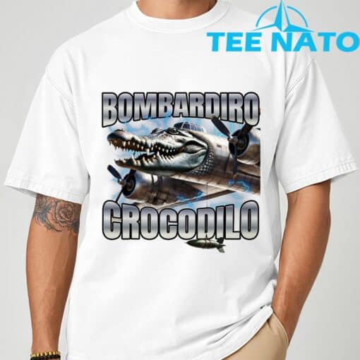 Bombardiro Crocodilo T-Shirt - Image 10