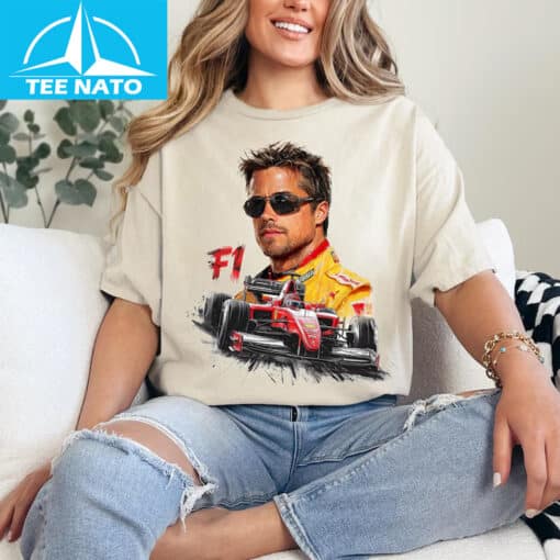 Brad Pitt Formula 1 Shirt - Image 2