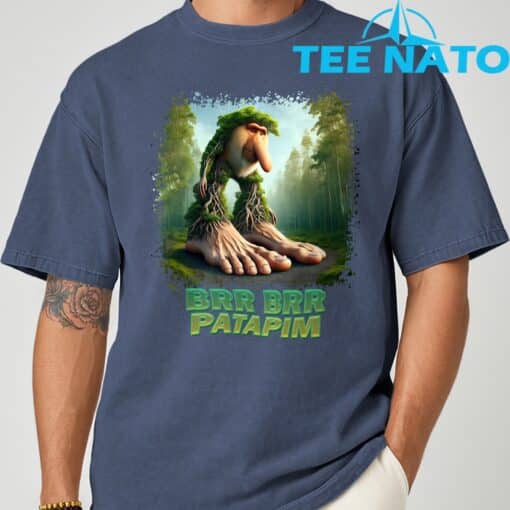 Brr Brr Patapim Italian Brainrot Meme T-Shirt - Image 3