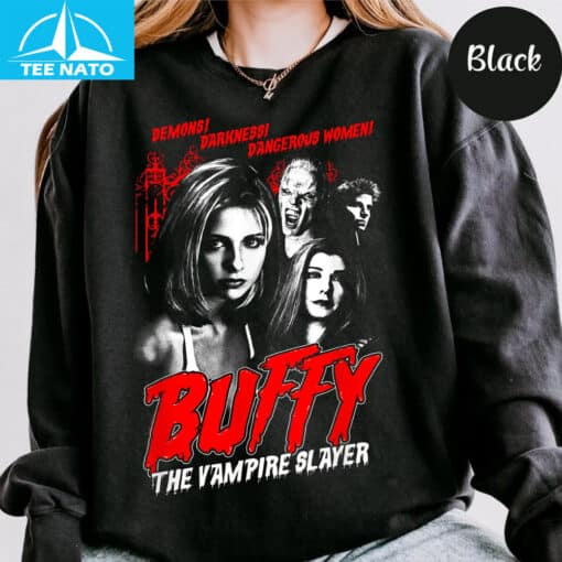 Buffy The Vampire Slayer Horror Movie Shirt - Image 5