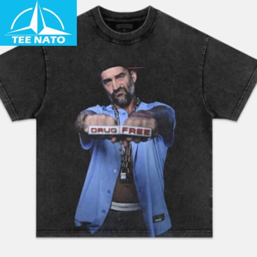 CM Punk Drug Free Knuckles Shirt - Image 2