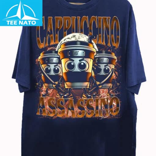 Cappuccino Assassino Italian Brainrot Animal Shirt - Image 3
