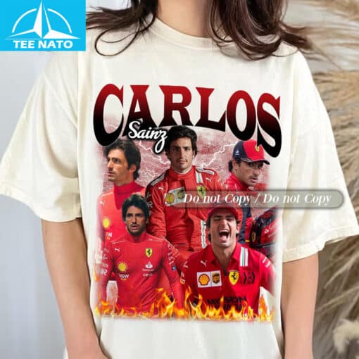 Carlos Sainz Vintage Racing Shirt - Image 3