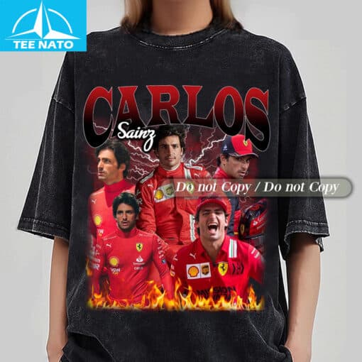 Carlos Sainz Vintage Racing Shirt - Image 4