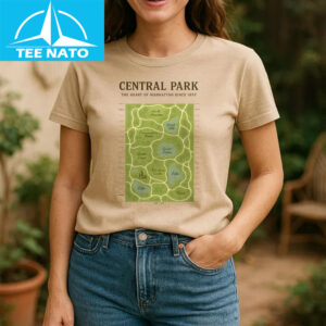 Central Park New York Map Shirt 12 Central Park New York Map Shirt