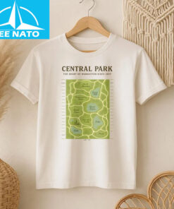Central Park New York Map Shirt2
