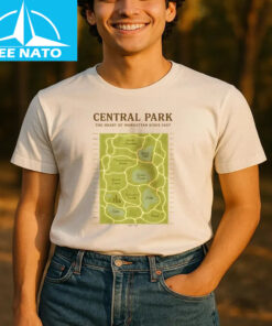 Central Park New York Map Shirt3
