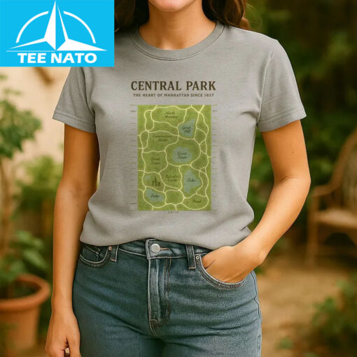 Central Park New York Map Shirt - Image 4