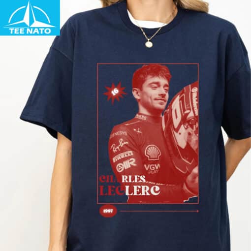 Charles Leclerc 16 F1 Shirt - Image 4