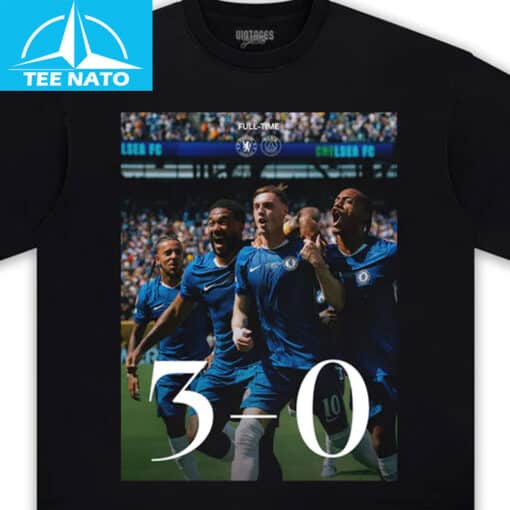 Chelsea FC 3-0 Football Match Graphic Shirt
