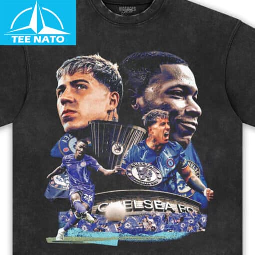 Chelsea FC Players Collage Graphic Shirt - Image 2