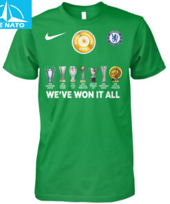 Chelsea FC Weve Won It All Trophies Shirt2