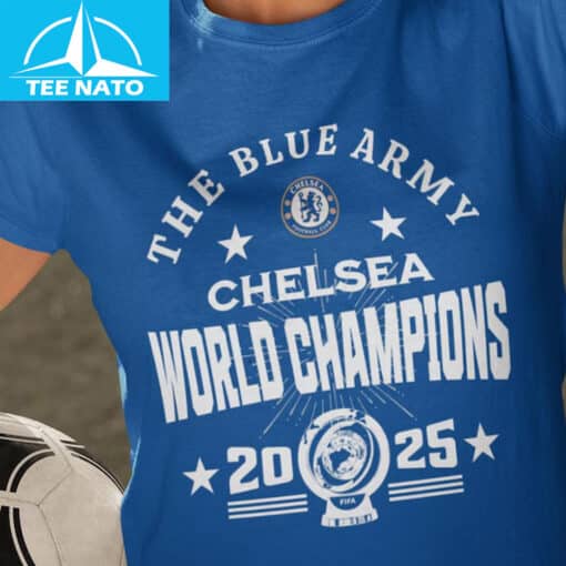 Chelsea World Champions 2025 FIFA Club World Cup Mens Shirt - Image 2