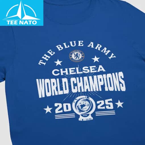 Chelsea World Champions 2025 FIFA Club World Cup Mens Shirt - Image 4