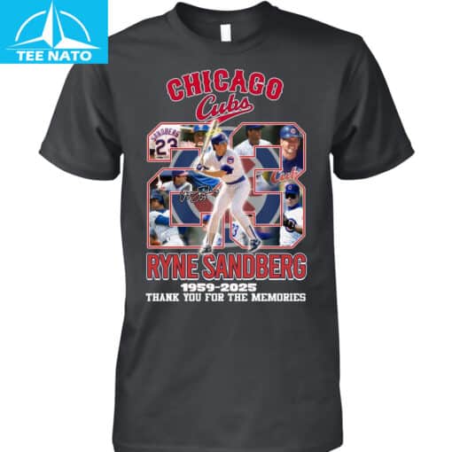 Chicago Cubs Ryne Sandberg 1959-2025 Baseball Memories Shirt