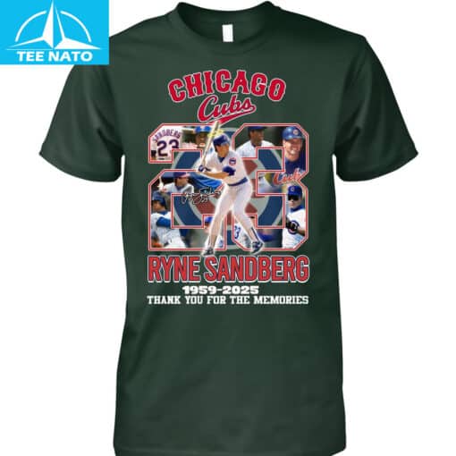Chicago Cubs Ryne Sandberg 1959-2025 Baseball Memories Shirt - Image 4