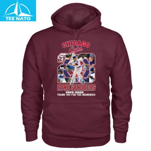 Chicago Cubs Ryne Sandberg 1959-2025 Baseball Memories Shirt - Image 9