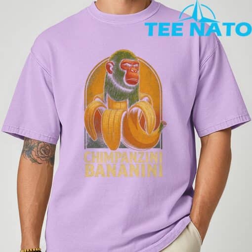 Chimpanzini Bananini - Funny Italian Brainrot Kids Meme T-Shirt - Image 5