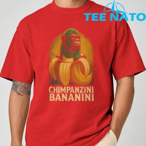Chimpanzini Bananini - Funny Italian Brainrot Kids Meme T-Shirt - Image 7