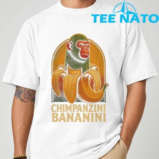 Chimpanzini Bananini - Funny Italian Brainrot Kids Meme T-Shirt - Image 9