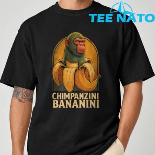 Chimpanzini Bananini - Funny Italian Brainrot Kids Meme T-Shirt - Image 10