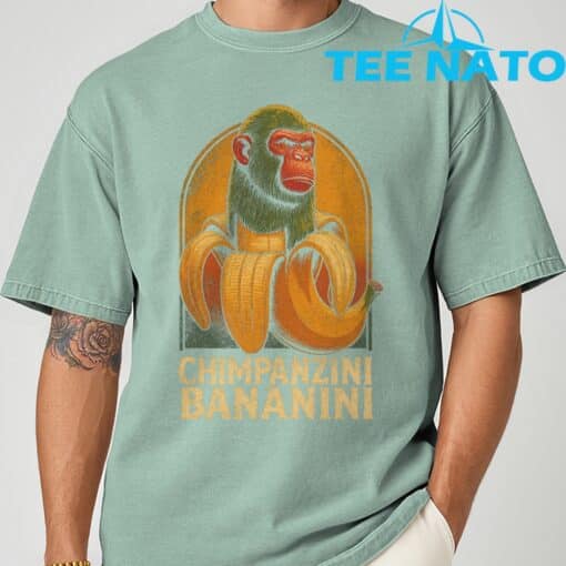 Chimpanzini Bananini - Funny Italian Brainrot Kids Meme T-Shirt - Image 2