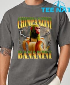 Chimpanzini Bananini Funny Italian Brainrot Meme Monkey T Shirt 3 1