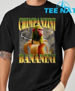 Chimpanzini Bananini Funny Italian Brainrot Meme Monkey T Shirt 7 1