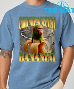 Chimpanzini Bananini Funny Italian Brainrot Meme Monkey T Shirt 9 1