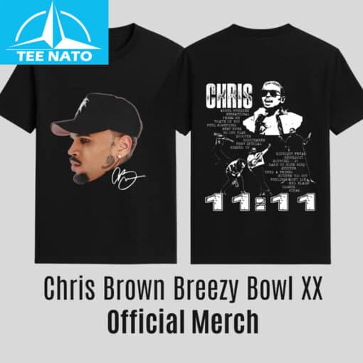 Chris Brown 11:11 Album Tracklist Black Shirt - Image 4