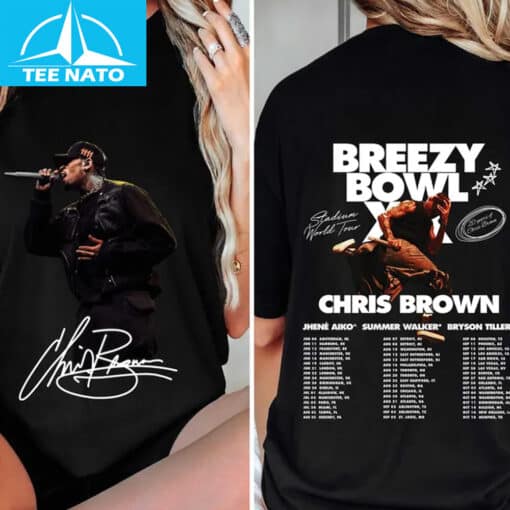 Chris Brown Breezy Bowl Tour 2025 Shirt - Image 2