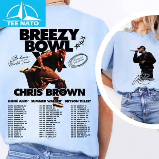 Chris Brown Breezy Bowl Tour 2025 Shirt - Image 3