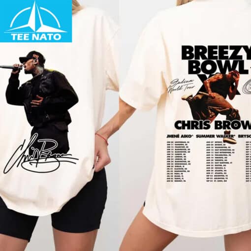 Chris Brown Breezy Bowl Tour 2025 Shirt - Image 4